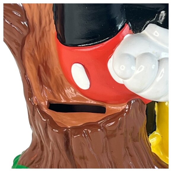 Vintage Mickey Mouse Figurine Coin Bank 8" Walt Disney Collectible Home Decor - Picture 6 of 10